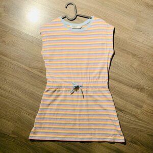 URBAN KIDS Summer Dress, NWOT, Multicolor Stripes, Bow, 100% Cotton, Girl Medium